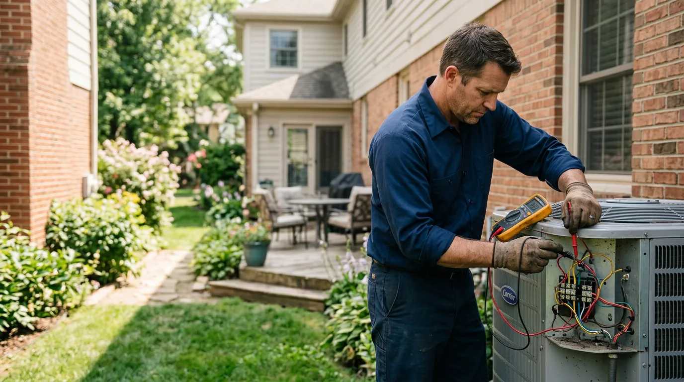 HVAC technician working near Jefferson, MA